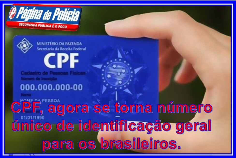 CONFIRA: Nova Lei Do CPF Altera 14 Documentos De Todos Os Brasileiros ...